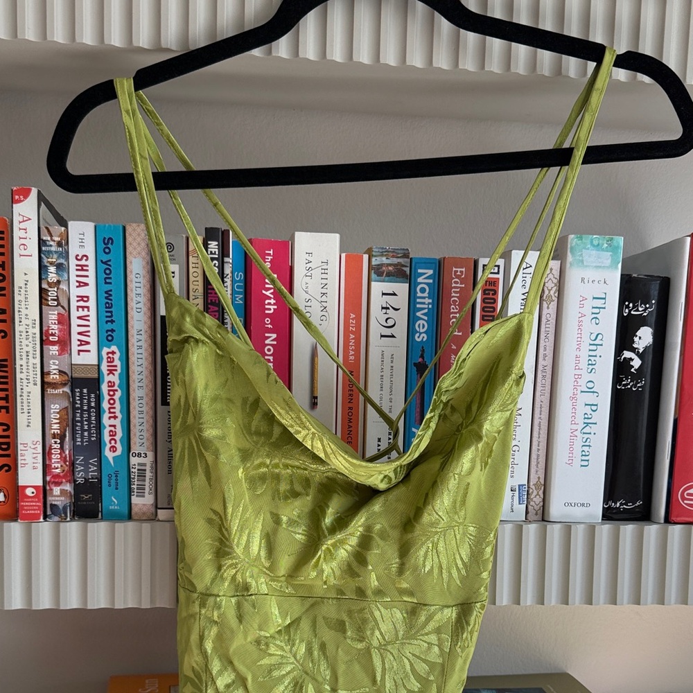 Finders Keepers Green Spaghetti Dress
